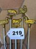 Set of Animal-Head Metal BBQ Skewers - 4