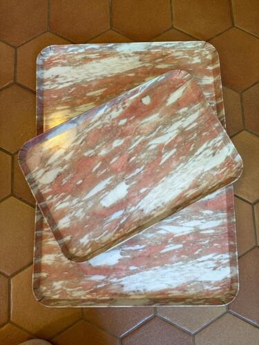 Design Imports Italy Faux Marble Trays