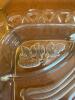 Divided Clear Glass Vegetable Relish Tray - 2