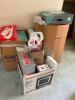 Assorted Boxes of Holiday Gift Wrap and Supplies