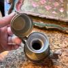 Decorative Metal Ewer with 2 Wooden Florentine Trays - 3