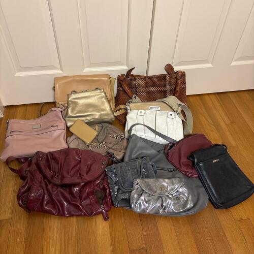 Assorted Handbags and Purses, Mixed Brands