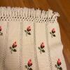Crocheted Rose Pattern Afghan Blanket - 3