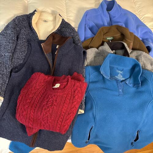 L.L.Bean Wool Sweaters, Fleece Pullovers & Vest