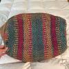 Large Multicolor Woven Bag with Handles - 3
