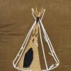 Embroidered Teepee Decorative Pillow - 2