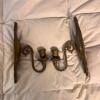Pair of Ornate Metal Wall Candle Sconces - 2