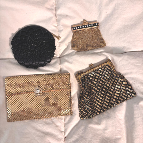 Four Vintage Beaded & Mesh Coin Purses