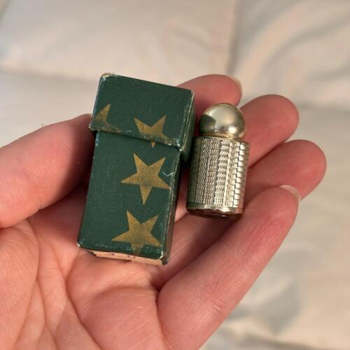 Small Vintage Silver-Toned Perfume Bottle