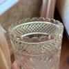 Cut Glass Vase with Floral Motif - 4