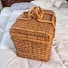 Wicker Picnic Basket with Handles - 6