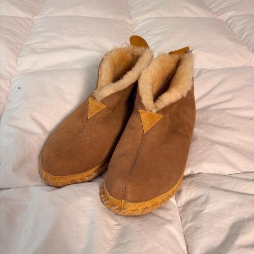 L.L. Bean Shearling Moccasin Slippers, Size Women&rsquo;s 8M