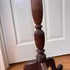 Wood and Metal Tray-Top Pedestal Table - 7