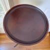 Wooden Pedestal Table - 2