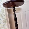 Wooden Pedestal Table - 5