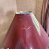 Maroon Swirl Ceramic Table Lamp - 3
