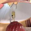 Maroon Swirl Ceramic Table Lamp - 6