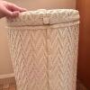 Woven White Hamper with Lid - 6
