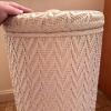 Woven White Hamper with Lid - 8