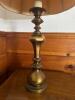 Brass Table Lamp with Pleated Shade - 2