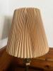 Brass Table Lamp with Pleated Shade - 3