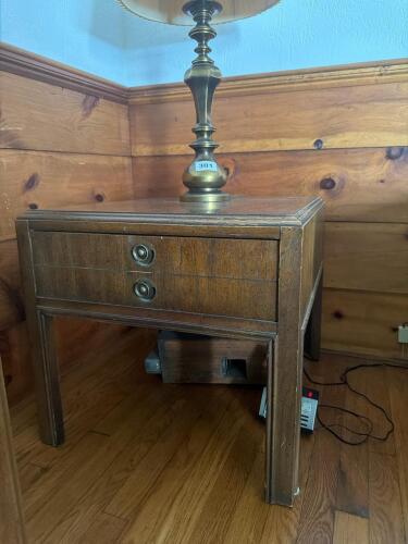Drexel Colonial Style Wood Nightstand