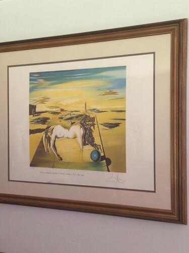 Salvador Dalis "Caesar in Dalivision" lithograph by Barclay Gallery, Numbered and Signed