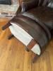Classic Leather Tufted Top Grain Leather Chair & Ottoman - 8