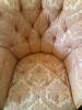 Tufted Damask Upholstered Armchair - 3