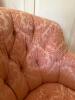 Tufted Damask Upholstered Armchair - 4