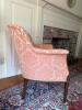 Tufted Damask Upholstered Armchair - 5