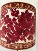 Brass Table Lamp with Velvet Floral Shade - 2