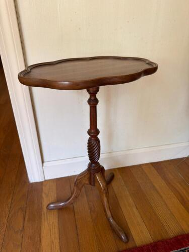 Small Brandt Cherry Tripod Table
