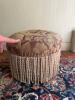 Very Small Upholstered Ottoman - 4