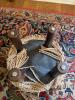 Very Small Upholstered Ottoman - 5