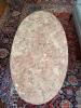 Marble Top Oval Coffee Table with Drawer - 2