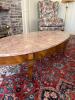 Marble Top Oval Coffee Table with Drawer - 5