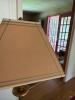 Brass and Resin Finish Floor Lamp with Square Shade - 2