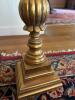 Brass and Resin Finish Floor Lamp with Square Shade - 4
