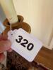Brass and Resin Finish Floor Lamp with Square Shade - 7