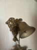 Victorian-Style Brass & Velvet Mechanical Butler Bell Pull - 3