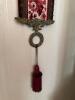 Victorian-Style Brass & Velvet Mechanical Butler Bell Pull - 7
