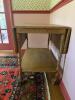 Drop-Leaf Wood Tea Cart on Casters - 3