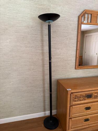 Black Torchiere Floor Lamp