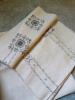 Embroidered Linen Tablecloths and Napkins - 3