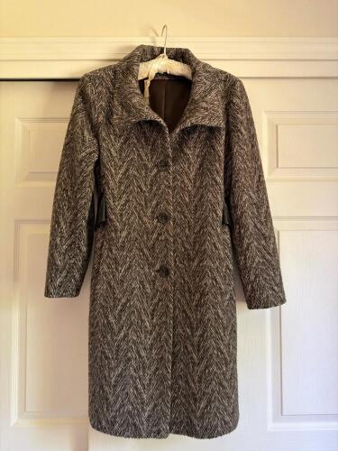 Via Spiga Wool-Blend Herringbone Coat