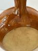 Ganderize Brown Glazed Pottery Handled Bowl - 5