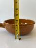 Ganderize Brown Glazed Pottery Handled Bowl - 7