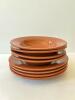 Set of 8 Home Stoneware Soup Bowls and Plates, Terracotta Color