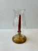 Brass and Glass Candle Holder
